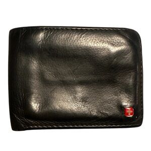ALPINE SWISS Black‎ Leather Men’s Wallet RFID